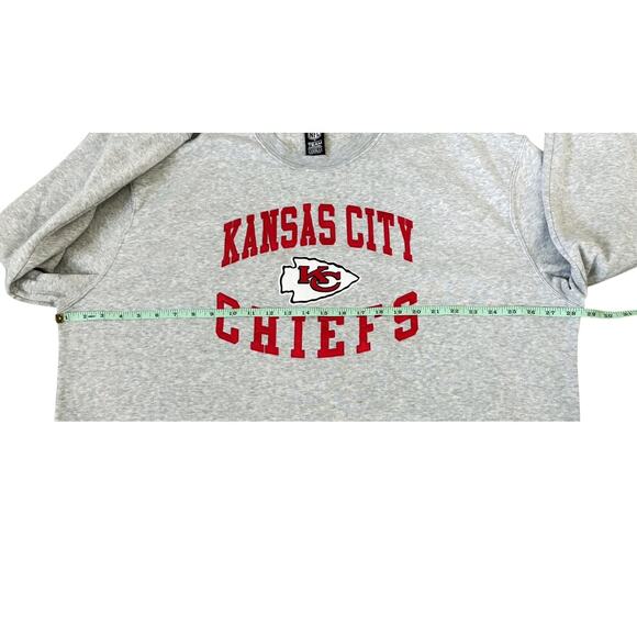 NFL Team Apparel Gray/Red Kansas City Chiefs Sweatshirt Mens Size XXL - Picture 4 of 6